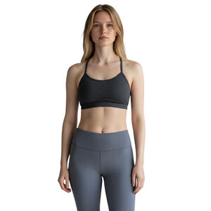 VIMMIA Sports Bra S Black Strappy Back Activewear Yoga Gym Running Athleisure